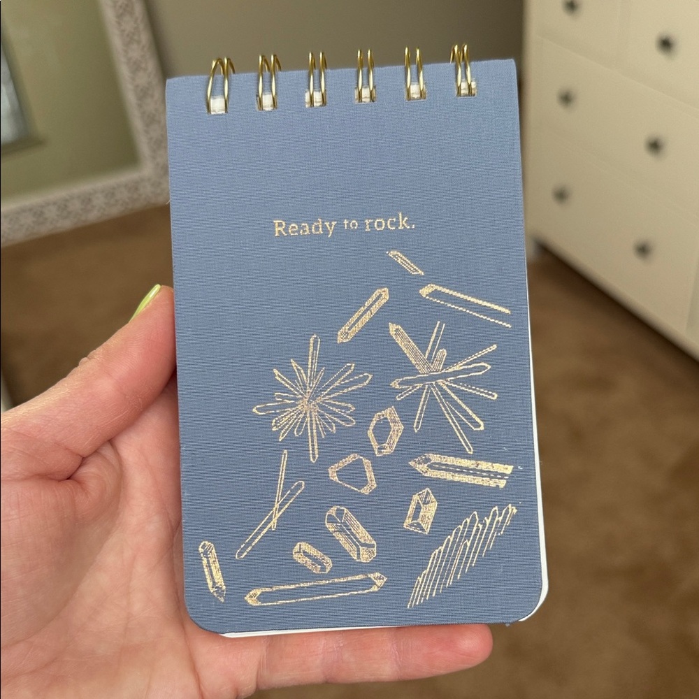 DesignWorks “Ready to Rock” Lined Pocket Notebook w Crystal Design 🔮💎